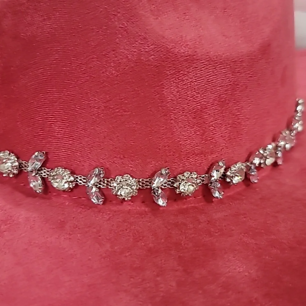 💕Pink Barbie Western Cowboy Hat with Rhinestone Band💕 - Picture 8 of 9